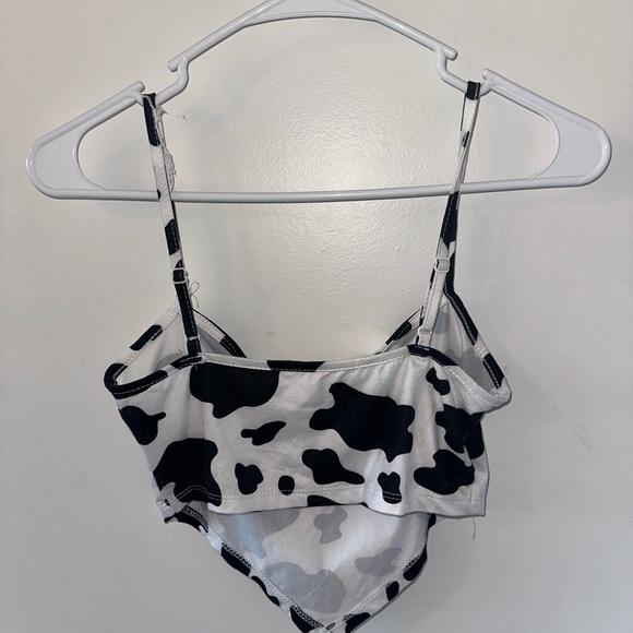 Woman’s handkerchief cowhide corp top size small - Picture 2 of 2